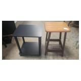 Small Accent Table (14"ï¿½12"ï¿½16") & Small Stool