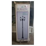 Bel Air Lighting Cast Aluminum Three Light Pole