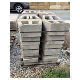 (40) Qty. 15 1/2"x12"x6" Retaining Wall Block