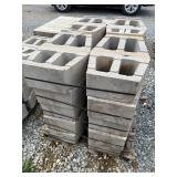 (40) Qty. 15 1/2" x 12" x 6" Retaining Wall Block