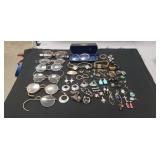 Tray Of Assorted Sterling Silver/925 Jewelry &