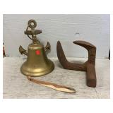 Cast IronDragon Cobblerï¿½s Anvil, Brass Bell