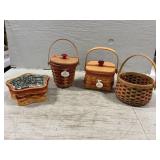 (4) Longaberger Baskets
