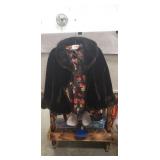 Ladies Fur (Size Unknown) & Ladies Blouse (Size