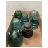 (7) Vintage Insulators