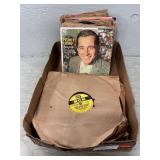 Tray Lot Of 45 & 78 Records, Early 1950ï¿½s Pop