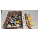 Tray Lot Of Assorted Locks, Keys & More