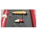 (2) Vintage Heddon Fishing Lures