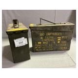Pair Of Metal Ammo Boxes