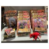 (8) NOS Harry Potter Figures & Trading Cards