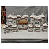 Vintage MZ Altroblau Czech Canister Set