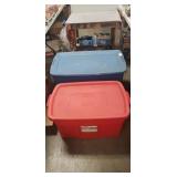 (2) Plastic Storage Containers w/ Lids