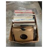 Box Of 78 & 33 Records, Various Genres & Eras