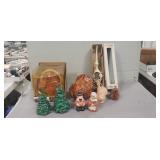 Tray Lot Of Assorted Thanksgiving & Christmas