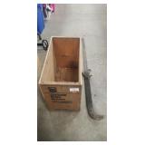 Wooden Crate (21"ï¿½10"ï¿½15"), Vintage Scale,