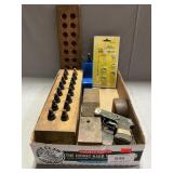 Tray Lot With Acetylene Torch Tips, Lead Weights