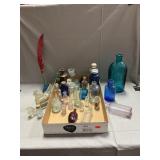 Lot Of Vintage Bottles, Figural Glass