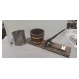 Cast Iron Nutcracker & Vintage Flour Sifter