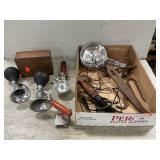 Tray Lot With Horns, Spotlight, Ice Cream Scoop