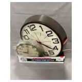 Tray Lot With Spartan Wall Clock, Rotary Phone
