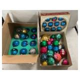 Lot Of Glass Ornaments, Many Shiny Brite