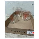 (3) Pyrex Measuring Cups