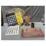 Pink Depression Glassware, Pewterware