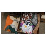 Box Lot Of Assorted Easter Decorations, (8)