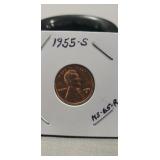 (1) 1955-S Lincoln Cent