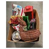 Box Lot Of Holiday Decor