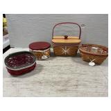 (4) Longaberger Baskets