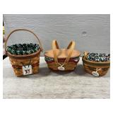 (3) Longaberger Baskets