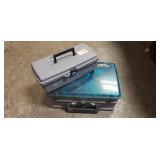 (2) Plastic Tackle Boxes w/ Assorted Tackle