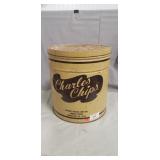 (1) Vintage "Charles Chips" Metal Can