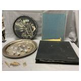 Binders W/Franklin Mint Car Coins, Magazines