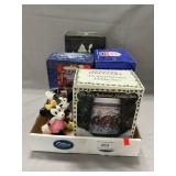 (4) Budweiser Steins, Mickey & Minnie Figurines
