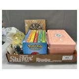 Tray With Cabbage Patch Doll, Pkemon Books