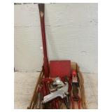 Tray Lot With DeVilbiss Vintage Spray Paint