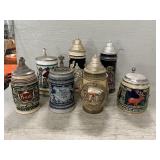 (7) Lidded Stens, Some Marked Germany