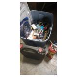 Box Lot Of Assorted Tools, Fire Extinguisher &