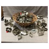 Basket Full Of Vintage Cookie Cutters