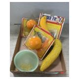 Vintage Beaded Fruit Kits, Beaded Banana
