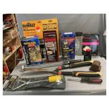 Lot Of Tools, Unused Locks, Saw Blades, Dent