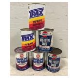 6 Cans Of Motor Oil & Anti-Freeze Saver