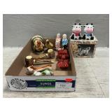 Vintage & Contemporary Salt & Peppers, Creamer