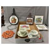 Bone China Teacup/Saucers, Trivets