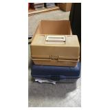 (2) Plastic Tackle Boxes w/ Assorted Tackle