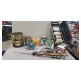 Box Lot Of Assorted Tins, (15) Assorted 8 Track