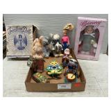Vintage Wind-Ups, Tin Car & Dolls, Ginny Doll