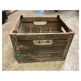 Vintage Spenceï¿½s Dairy Divided Wooden Milk Crate